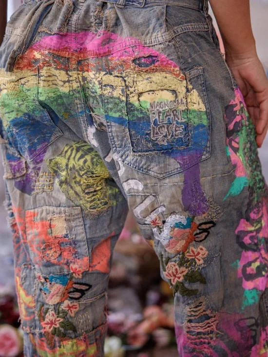 🌈NWT MAGNOLIA PEARL BANANA CIRCUS MINER DENIMS🌈 - Picture 10 of 11